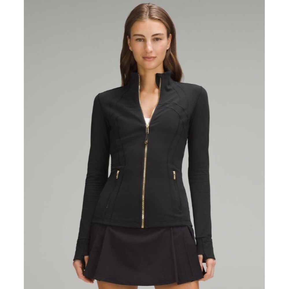 NWT Lululemon Full Length Define Jacket Nulu Black/Gold